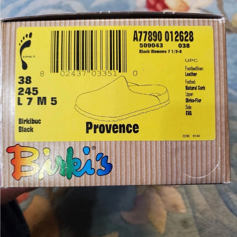 Birkenstock Blue Women's Birki Provence Size 7 NIB - Picture 10 of 10